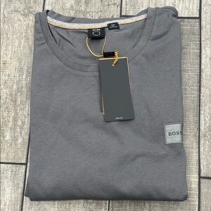 BOSS by Hugo Boss Charcoal Long Sleeve Men's Tee NWT